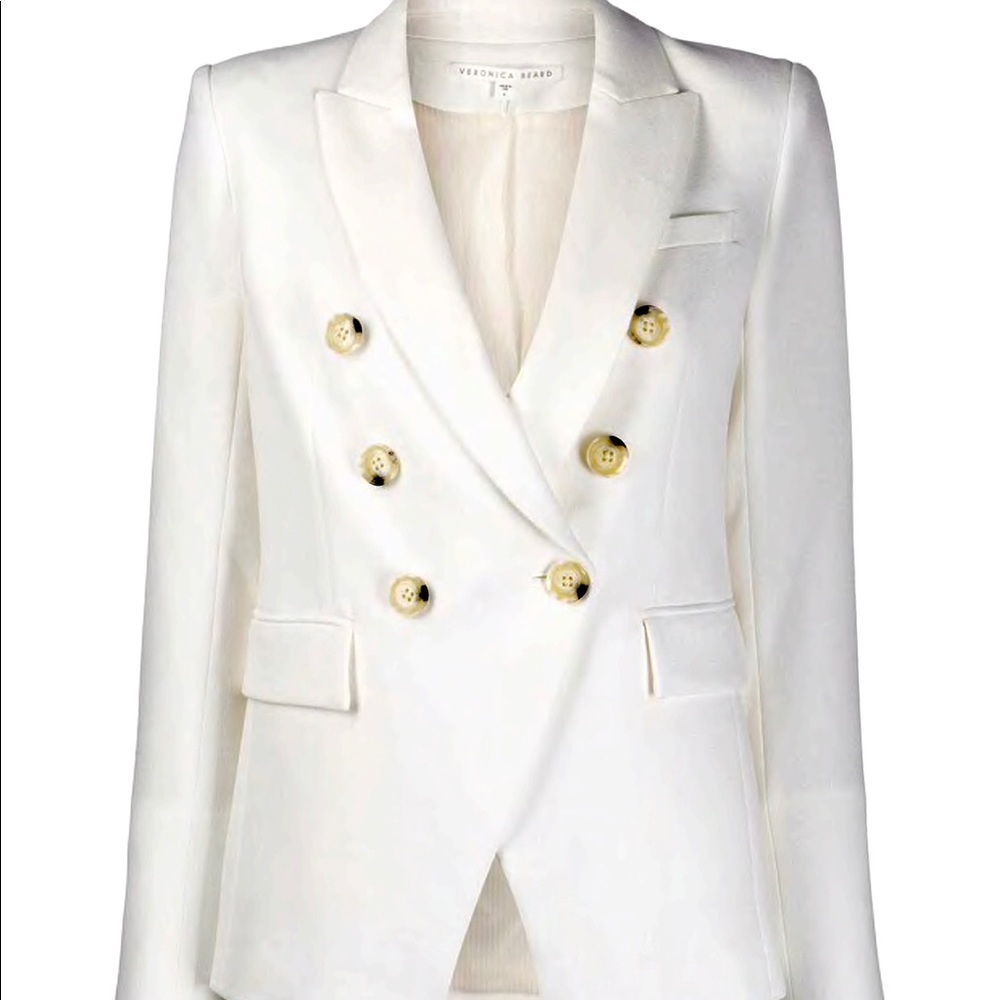 NWT Veronica Beard Miller Jacket White  sz 4
